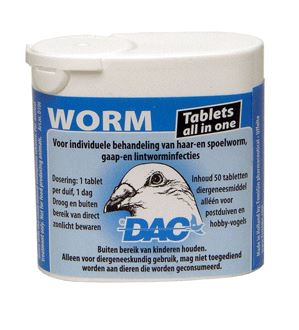 Dac Worming Tabs 50 tablets (treatment of worms)