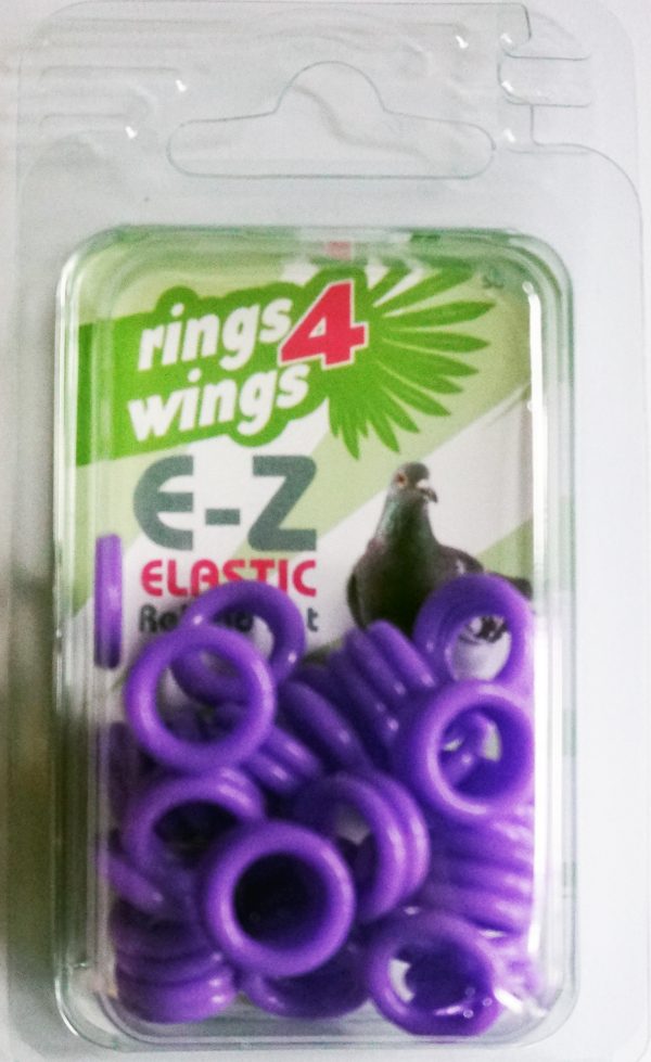 E-Z ELASTIC RINGS PURPLE